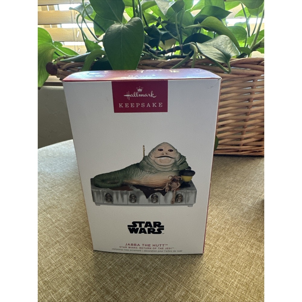 NIB JABBA THE HUTT Ornament figure 2023 Hallmark Star Wars ..w/sound